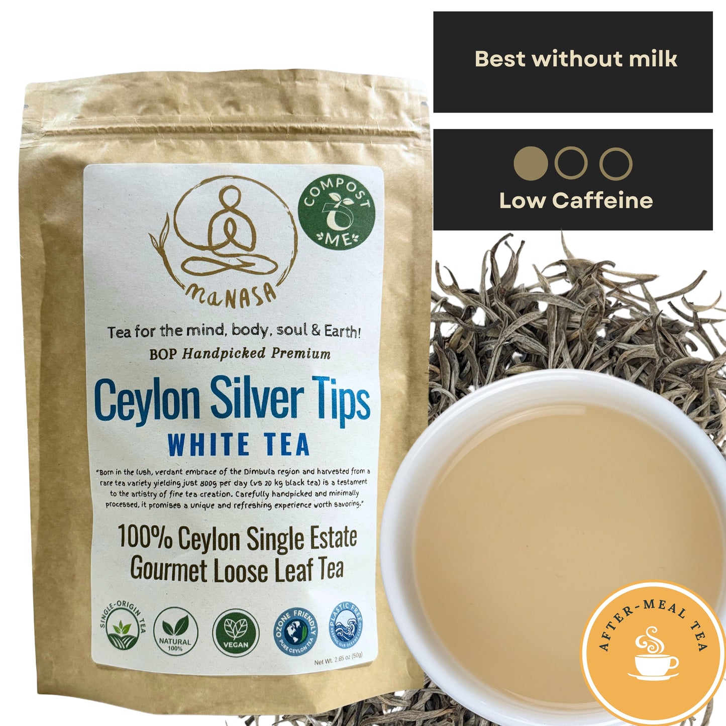 White Tea | Silver Tips Tea | Best White Tea | Ceylon Silver Tips