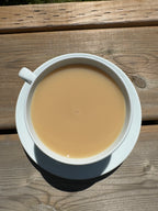 Brewed Cup of Black Tea with Milk