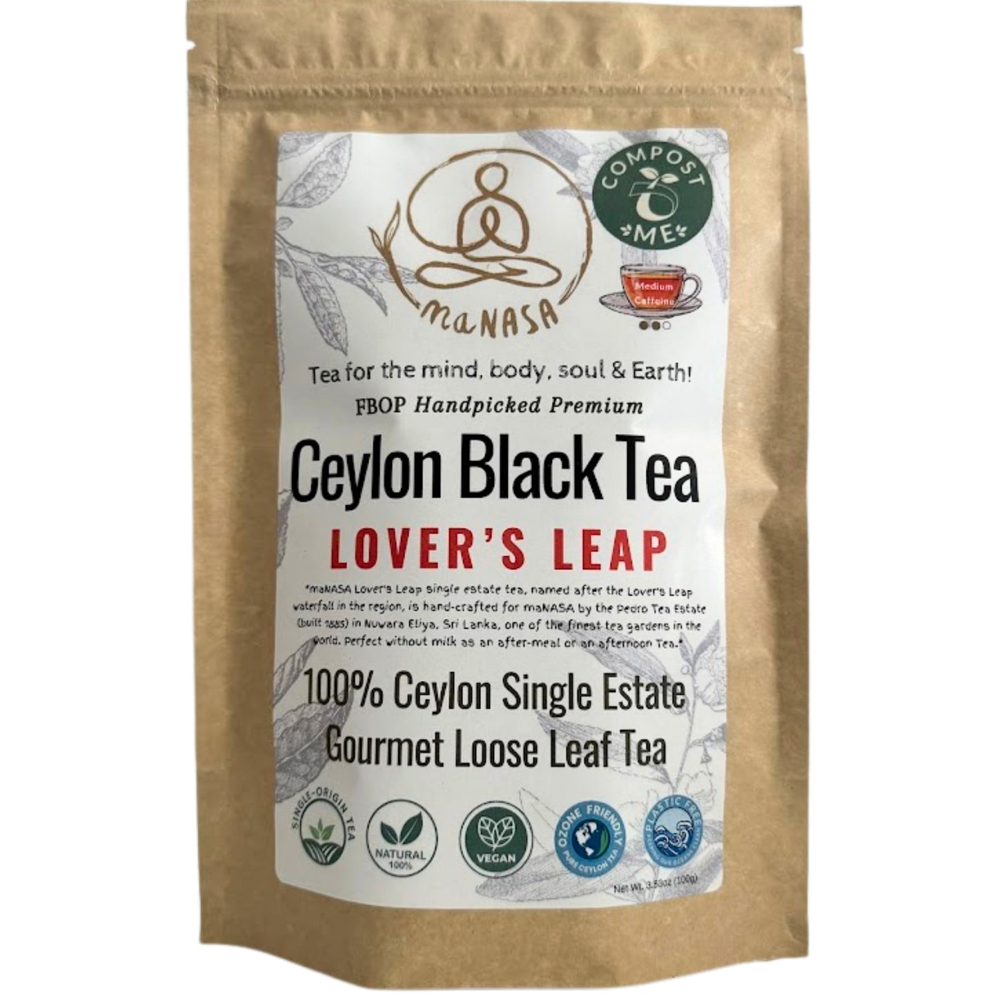 Lover's Leap Loose Leaf Tea | Ceylon Black Tea FBOP - Order Sample