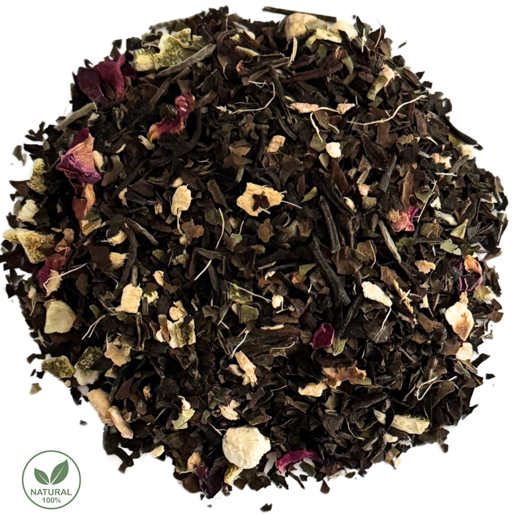 Organic White Tea Blend with Ginger Peach