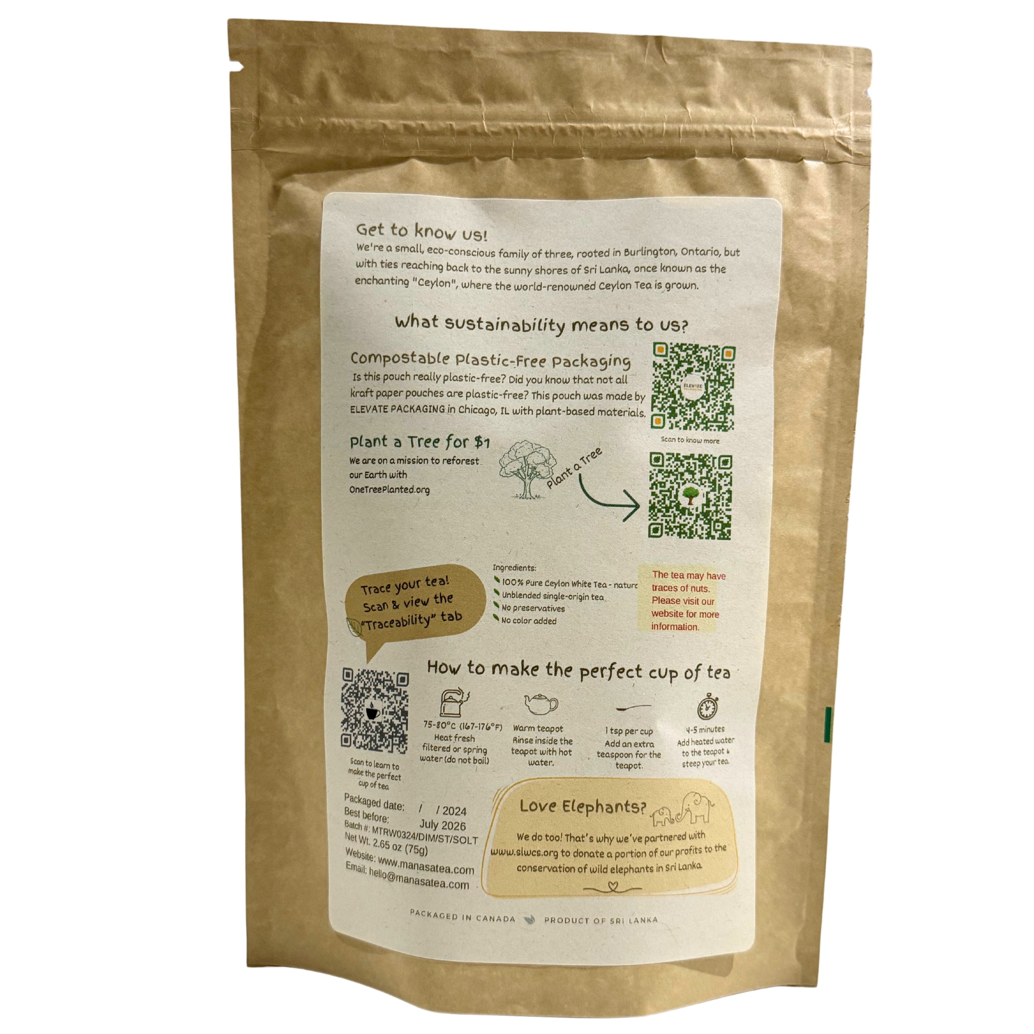 Ceylon Silver Tips Tea | White Tea - maNASA Tea